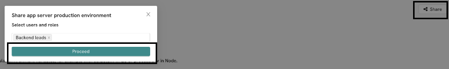 sharing an environment